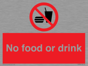 No food or drink